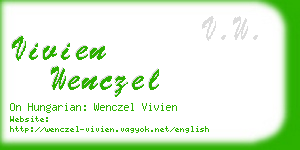 vivien wenczel business card